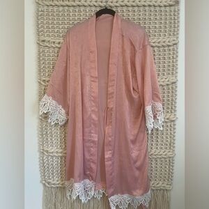 Silky Pink Robe Size S-L